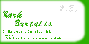 mark bartalis business card